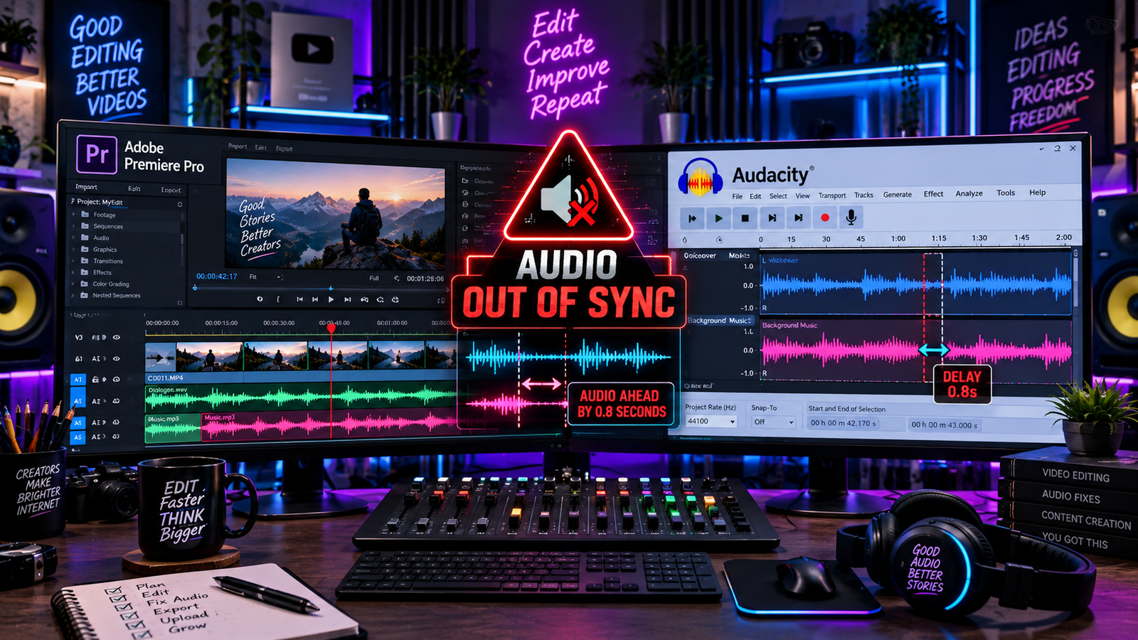 audio out of sync in premiere pro